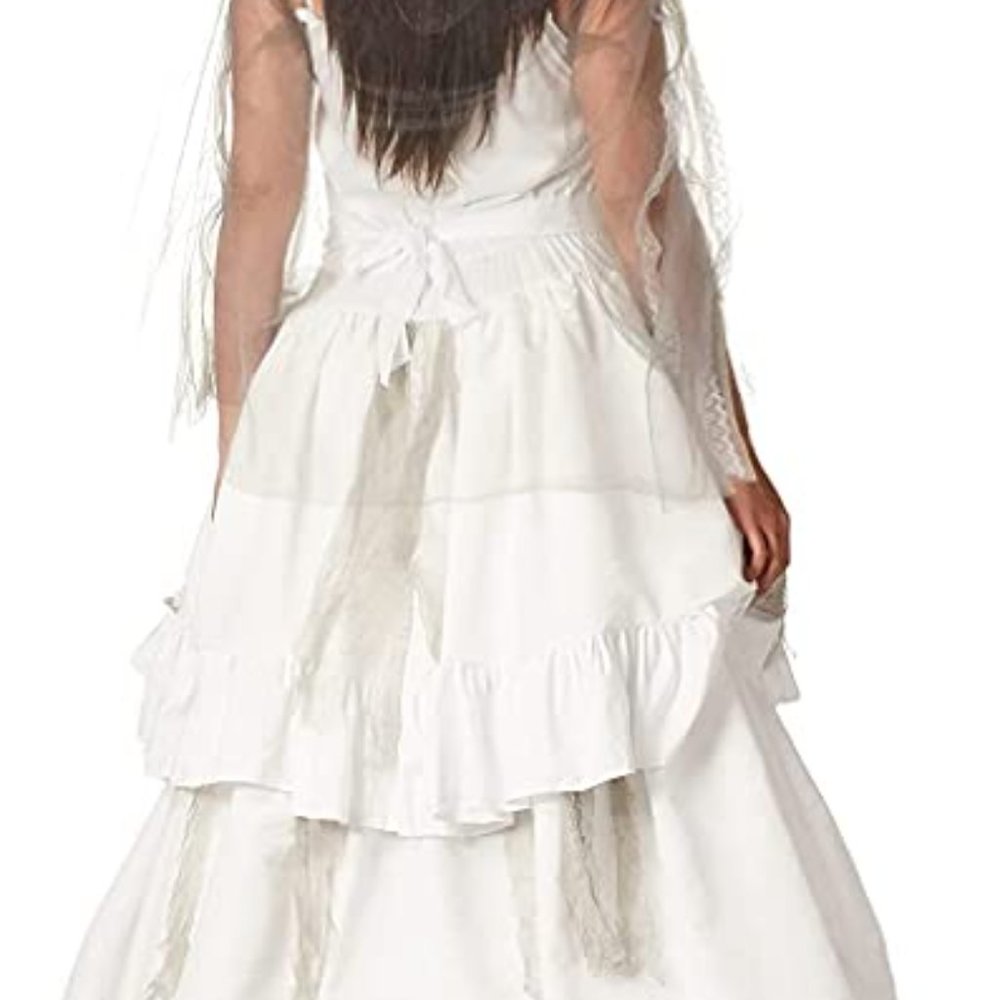 Women's Deluxe Forum Novelties Victorian Ghost Bride Outfit- - Picture 3 of 3